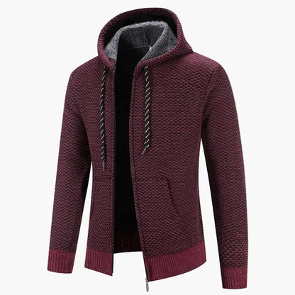 Herren Strick-Cardigan mit Kapuze – Wärmendes Freizeit-Outfit für Herbst & Winter