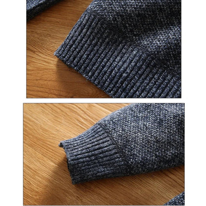 Herren Strickpullover mit Reißverschluss – Moderner Freizeit-Look