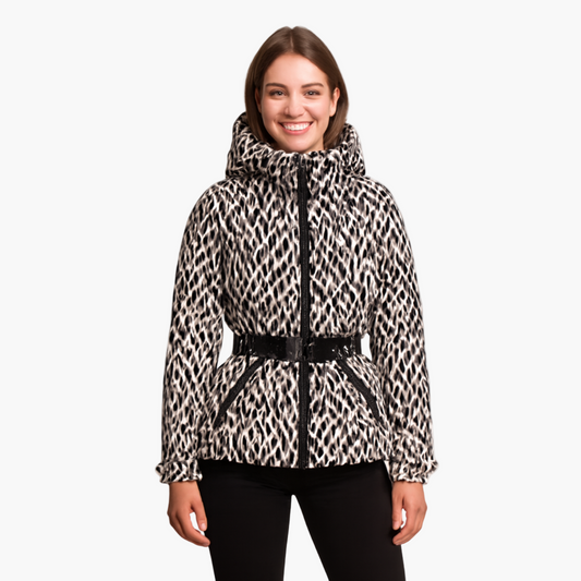 Damen Steppjacke mit Gürtel und Kapuze – Modische, Wasserabweisende Pufferjacke für Winter & Alltag