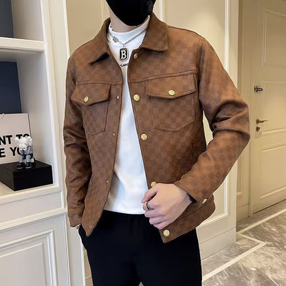 Roy – Modischer Herrenjacke mit Kragen für Frühling und Herbst