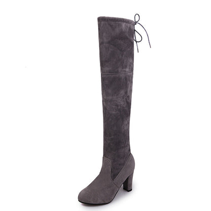 Heather – Kniehohe Damenstiefel mit Absatz