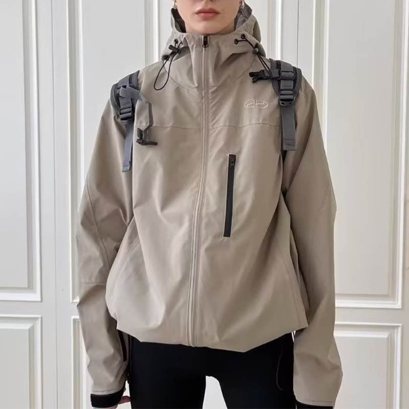 Dawn – Wasserdichter Windbreaker mit Kapuze für Damen