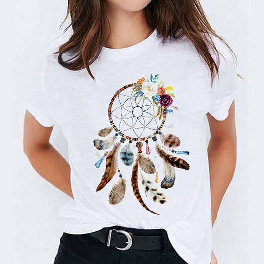 Stephanie – Süßes Damen-T-Shirt mit Cartoon-Print