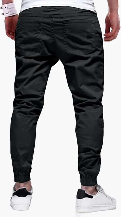 Herren Jogger Cargo Hose – Urban Streetwear Stretch mit Taschen für Freizeit & Outdoor