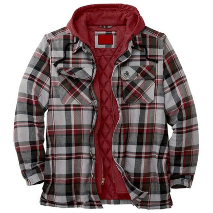 Lukas – Herren Flanelljacke mit Fleece-Fütterung für Herbst und Winter