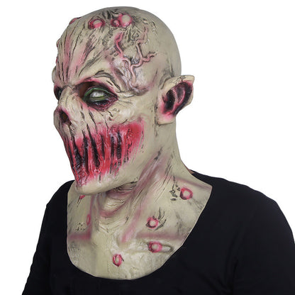 Halloween Unisex Gruselige Latex-Maske – Tödliche Stille für Erwachsene