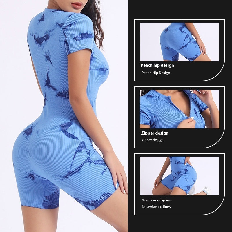 Harriet – Elastischer Tie-Dye-Yoga-Body