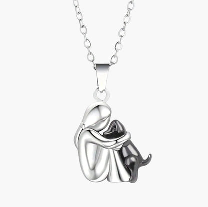 Damen Halskette mit Hund-Anhänger – Symbol für Freundschaft und Liebe, elegantes Geschenk für Hundeliebhaberinnen