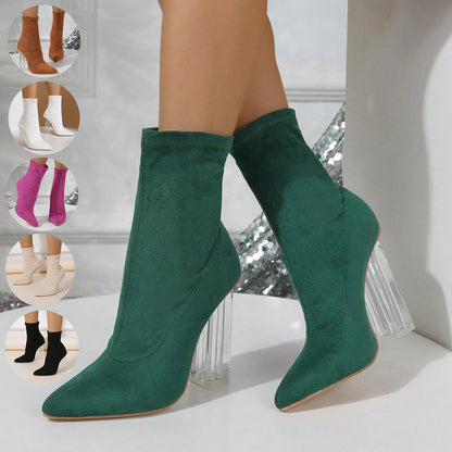 Hannah – Kristallabsatz Stiefel für Damen