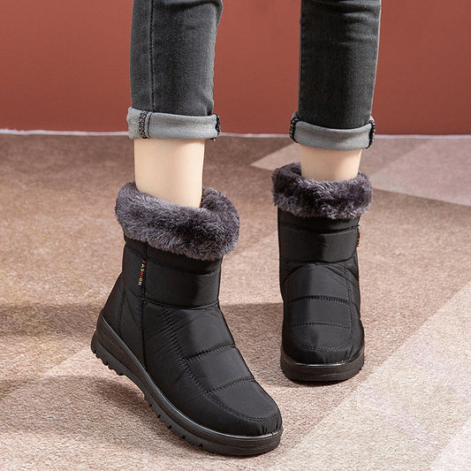 Francesca – Winterwarme Damenstiefel mit niedrigem Absatz