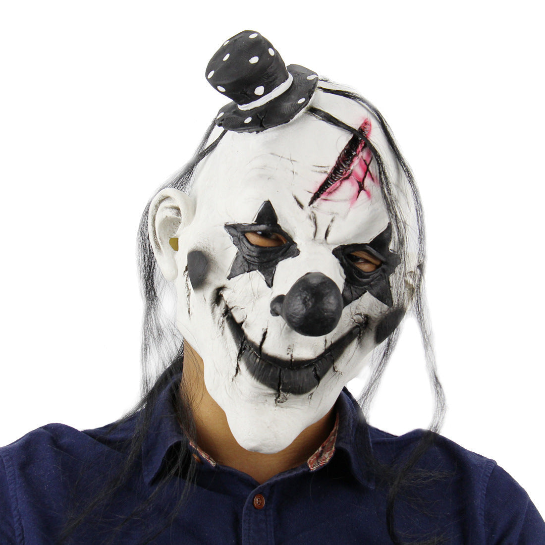 Halloween Latex Maske für Erwachsene – Gruselige Dämonen Vampir Maske für Kostüm & Party