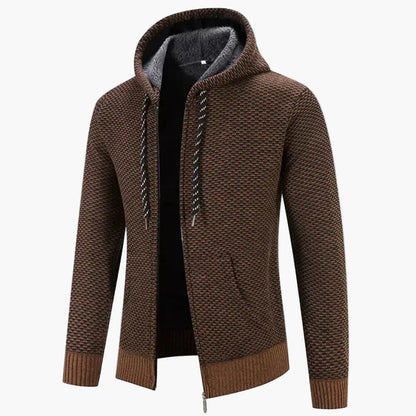 Herren Strick-Cardigan mit Kapuze – Wärmendes Freizeit-Outfit für Herbst & Winter
