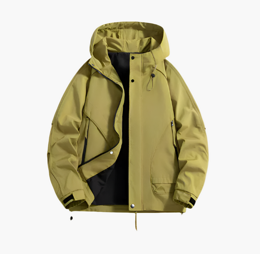Herren Outdoor Windbreaker Funktionsjacke – Wasserdicht & Winddicht, Leicht, Atmungsaktiv, Ideal für Freizeit und Outdoor
