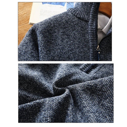 Herren Strickpullover mit Reißverschluss – Moderner Freizeit-Look