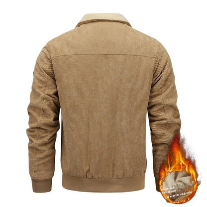 Oliver – Warme Herrenjacke aus Fleece mit Taschen