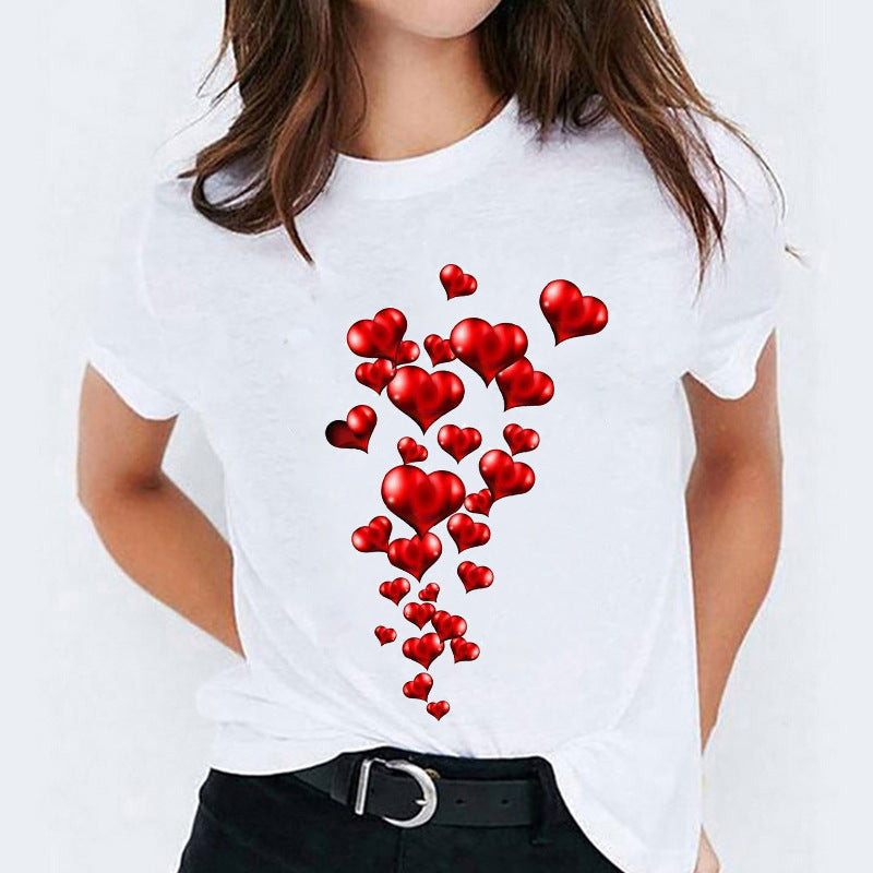 Stephanie – Süßes Damen-T-Shirt mit Cartoon-Print