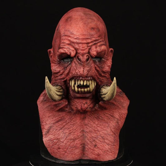 Halloween Latex Maske Orca Monster für Erwachsene – Gruselige Warcraft Verkleidung