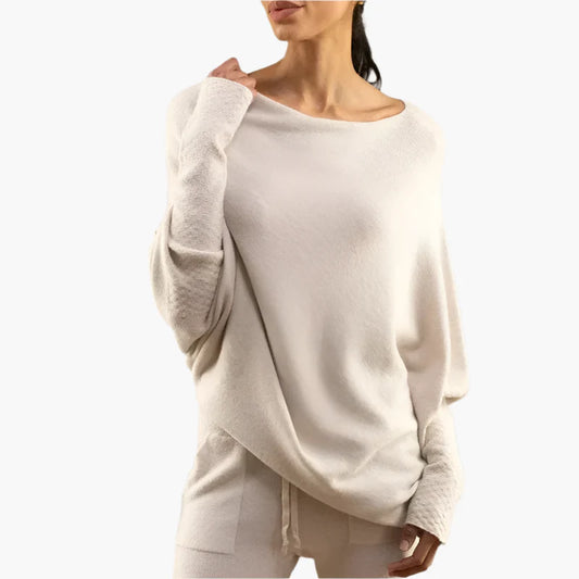 Damen Oversize Pullover – Eleganter, Gemütlicher Freizeit Sweater für Alltag und Lounge