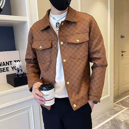 Roy – Modischer Herrenjacke mit Kragen für Frühling und Herbst