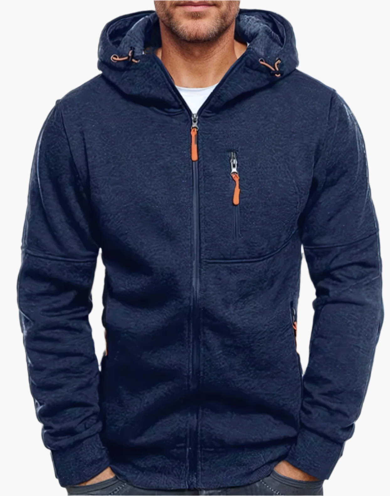 Herren Freizeit Kapuzenjacke mit Reißverschluss – Sportlicher Hoodie für Alltag & Training