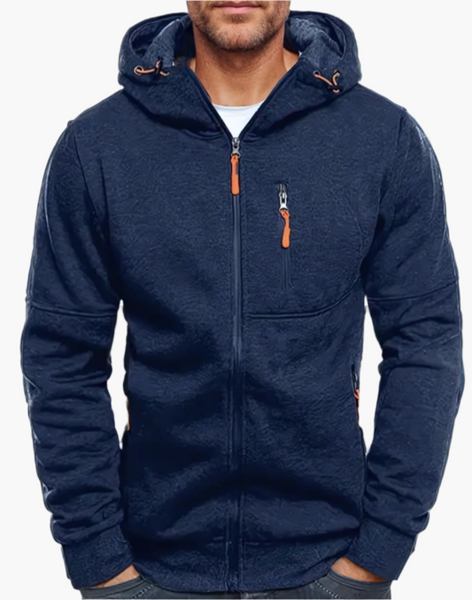 Herren Freizeit Kapuzenjacke mit Reißverschluss – Sportlicher Hoodie für Alltag & Training