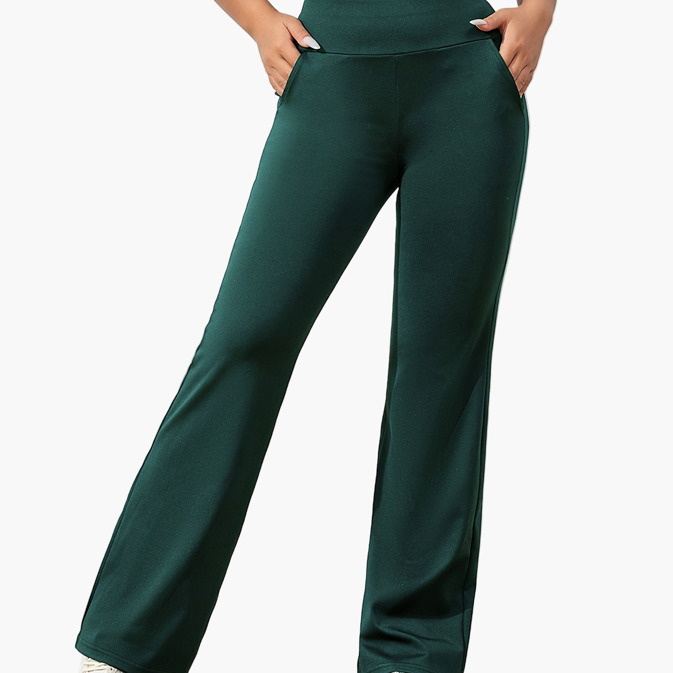 Damen Yoga Flared Hose – Komfortable Stretch Trainingshose für Alltag & Fitness