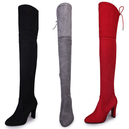 Heather – Kniehohe Damenstiefel mit Absatz