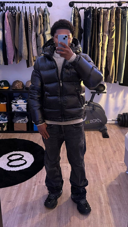 Herren Pufferjacke Streetwear – Stylische Übergangsjacke mit Kapuze für Freizeit und Alltag