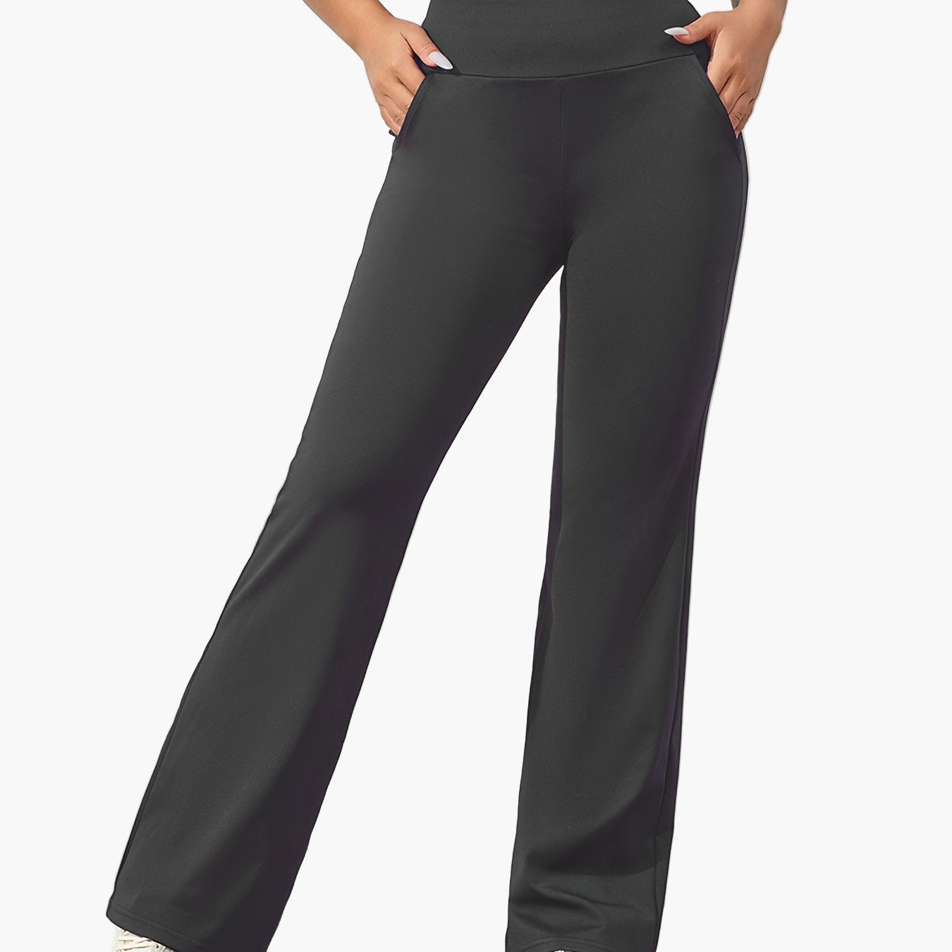 Damen Yoga Flared Hose – Komfortable Stretch Trainingshose für Alltag & Fitness
