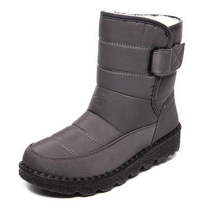 Donna – Wasserfeste Damenplattform-Winterstiefel mit Warmem Plüsch