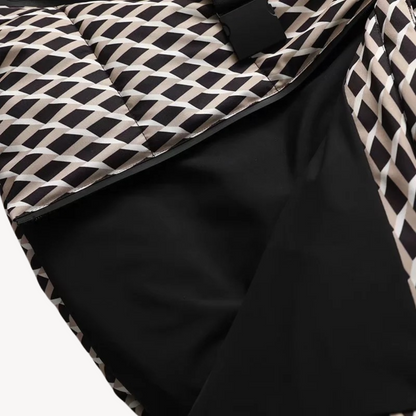 Damen Steppjacke mit Gürtel und Kapuze – Modische, Wasserabweisende Pufferjacke für Winter & Alltag