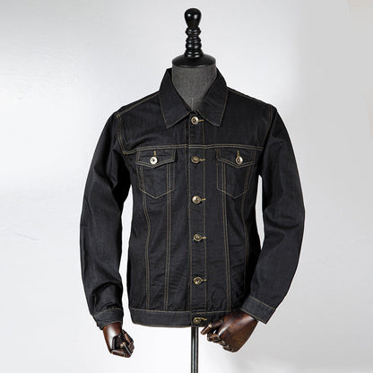 Joshua – Schwarze Denimjacke für Herren
