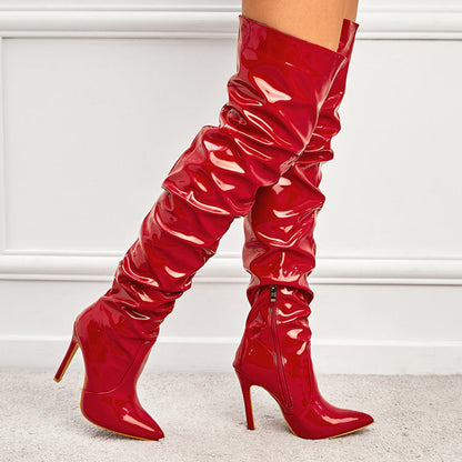 Sophie – Kniehohe Damenstiefel mit Superhohem Absatz