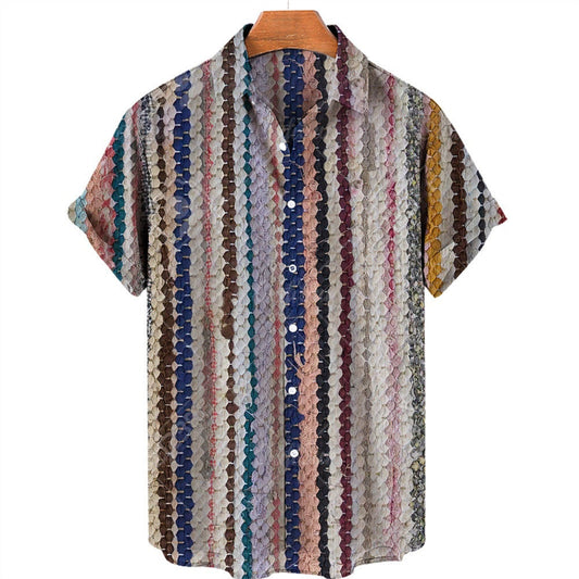 Ron – Ethnisches Print-Top in Übergröße