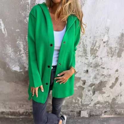 Rachel – Lockerer Damen-Cardigan mit Kapuze