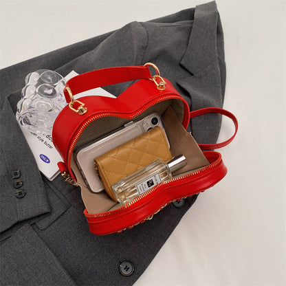 Julia – Große Damen Schultertasche mit Kette