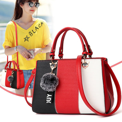 Patricia – Damen-Handtasche mit Haarballen-Ornamenten