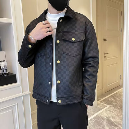 Roy – Modischer Herrenjacke mit Kragen für Frühling und Herbst