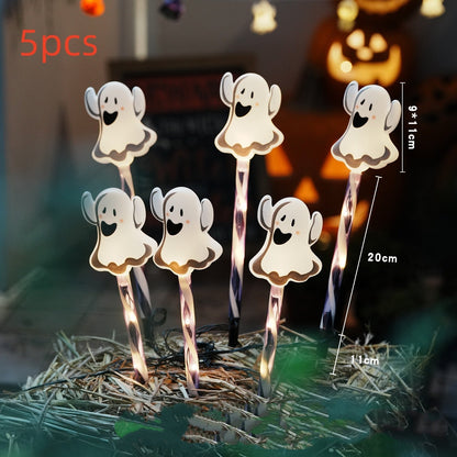 Halloween Deko LED Geister Lichterkette – Lustige Outdoor Partybeleuchtung für Halloween
