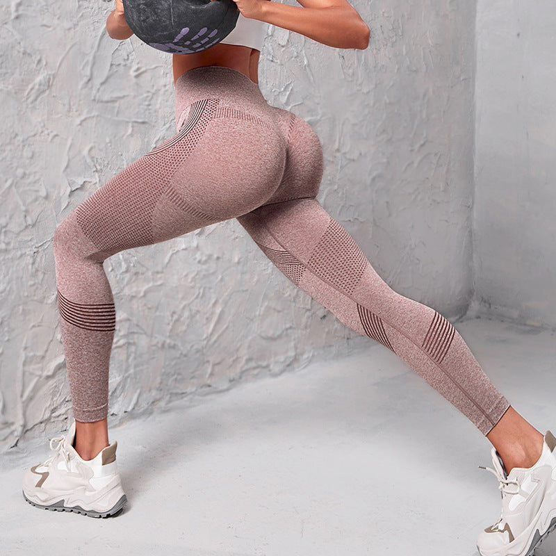 Helen – Nahtlose Hochbund-Yoga-Leggings mit Punktmuster