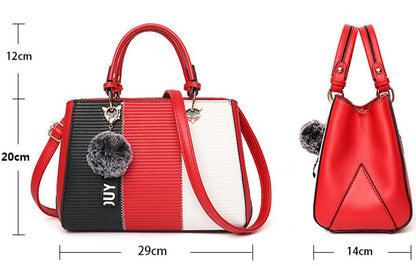 Patricia – Damen-Handtasche mit Haarballen-Ornamenten