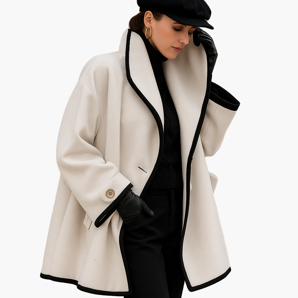 Damen Eleganter Winter Trenchcoat – Oversize Mantel für stilvolle Auftritte