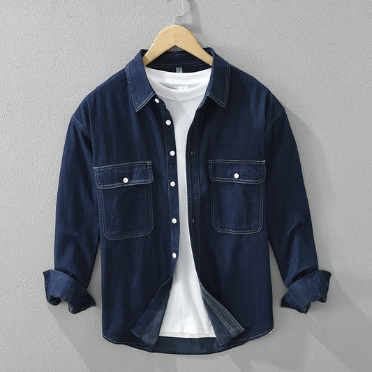 Marc – Künstlerisches Denim Cardigan im lockeren Casual-Stil