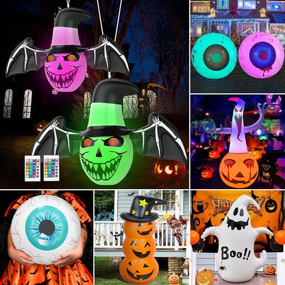 Halloween Aufblasbare Deko – Gruselige Figuren und Leuchtende Accessoires für Party & Garten