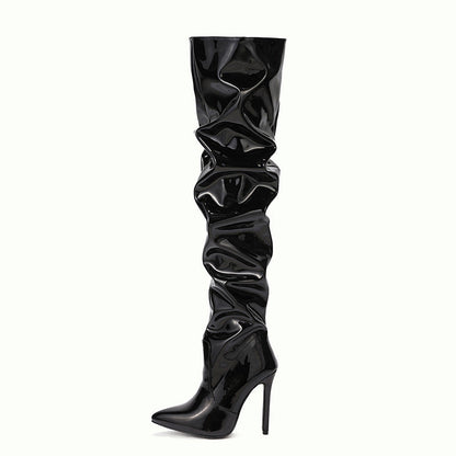 Sophie – Kniehohe Damenstiefel mit Superhohem Absatz
