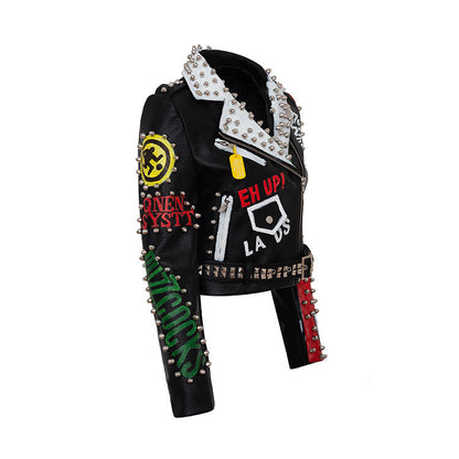 Ralph – Personalisierte Graffiti-Motorrad-Lederjacke