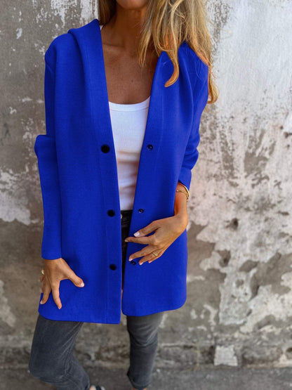 Rachel – Lockerer Damen-Cardigan mit Kapuze
