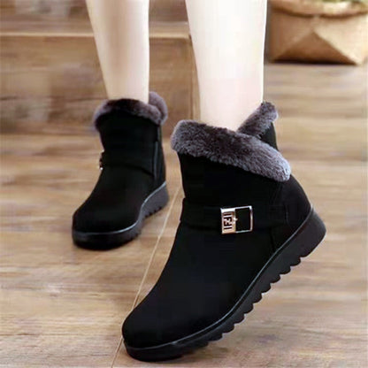 Anne – Warme Damenstiefel mit Plüschfutter und Reißverschluss