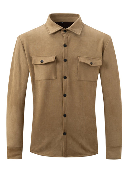 Kenneth – Herrenjacke aus Wildleder im europäischen Stil