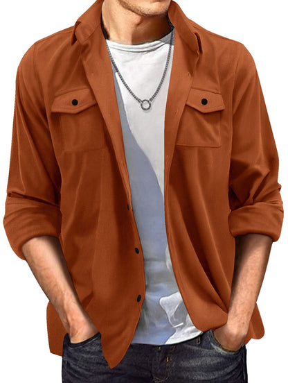 Kenneth – Herrenjacke aus Wildleder im europäischen Stil